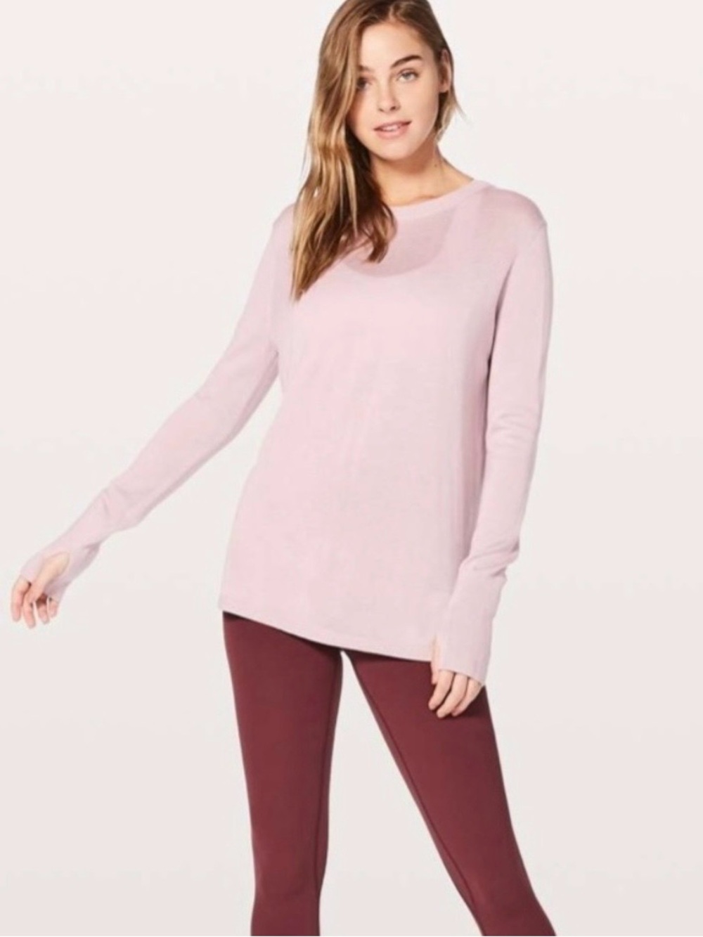 Lululemon Bring it Backbend Open Back Sweater Cashmere Blend Size 10